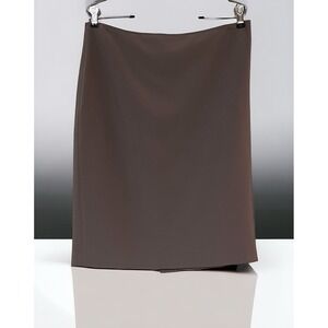 NWT St. John Mauve Gray Pencil Skirt Quiet Elegance Old Money Career 12 $495